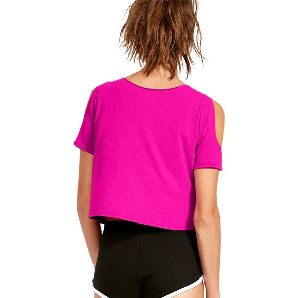 NWT Body Glove Belle Crop Top In Flamingo Pink - Picture 2 of 4